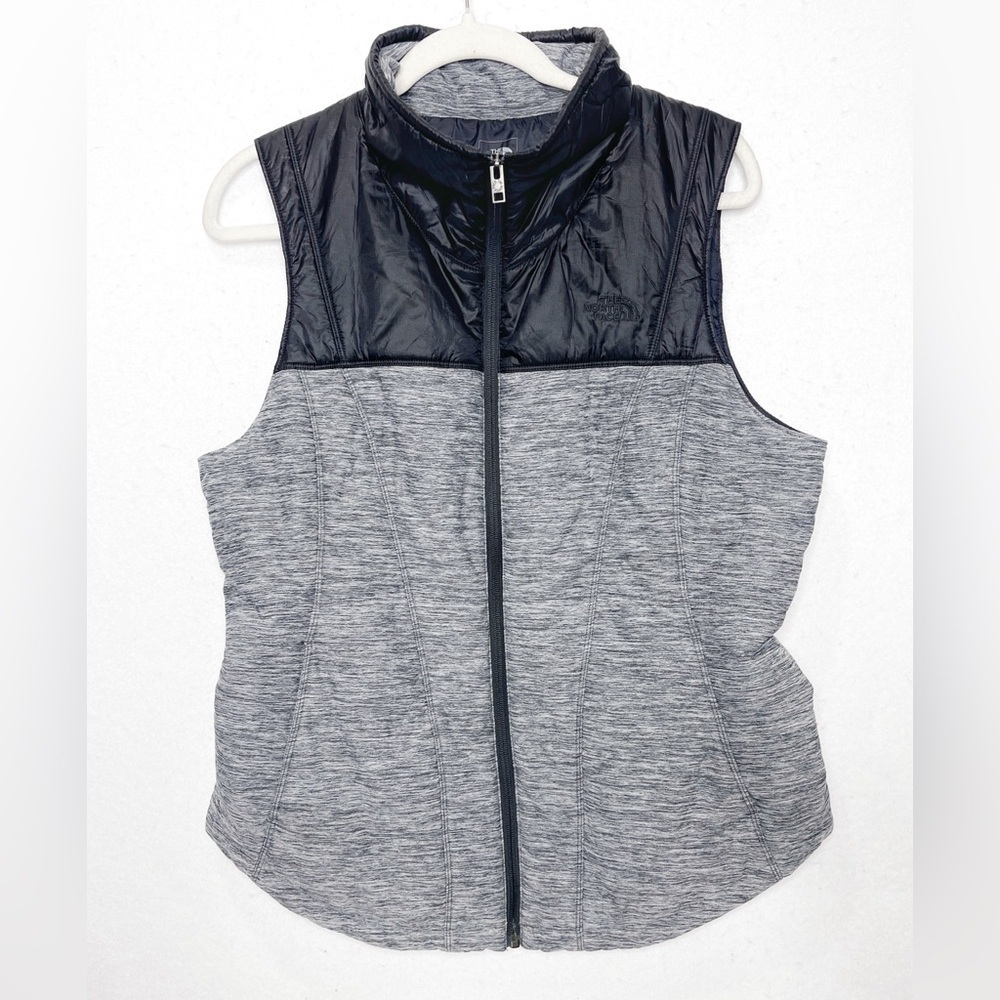 The North Face Pseudio Vest Black Heathered Gray Size Large